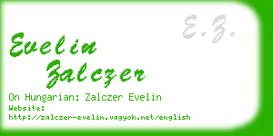 evelin zalczer business card